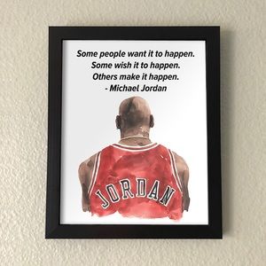 Michael Jordan Motivational Wall Art